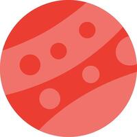 Mars Flat Illustration Icon Design vector