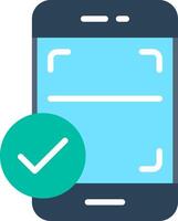 Scanning Flat Illustration Icon Design vector