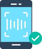 Recognition Flat Illustration Icon Design vector