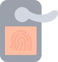 Door Handle Flat Illustration Icon Design vector