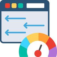 High Speed Flat Illustration Icon Design vector