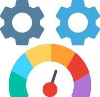 Speed Test Flat Illustration Icon Design vector