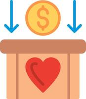 Money saving Flat Illustration Icon Design vector
