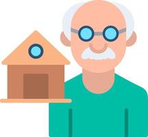 Hospice Flat Illustration Icon Design vector