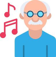 Music Therapy Flat Illustration Icon Design vector