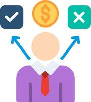 Business choice Flat Illustration Icon Design vector