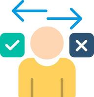 Directional Flat Illustration Icon Design vector