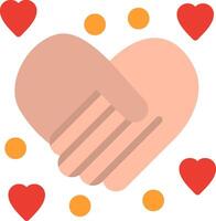 Hands Flat Illustration Icon Design vector