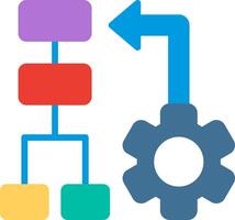Uml Flat Illustration Icon Design vector