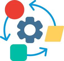 Adaptation Flat Illustration Icon Design vector