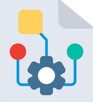 Project plan Flat Illustration Icon Design vector