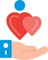 Compassion Flat Illustration Icon Design vector