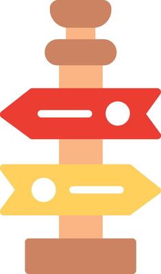 Guidance Flat Illustration Icon Design