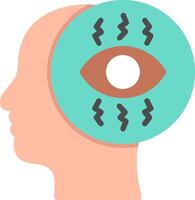 Obsession Flat Illustration Icon Design vector