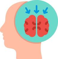 Brainstorming Flat Illustration Icon Design vector