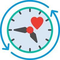 Refresh arrow Flat Illustration Icon Design vector