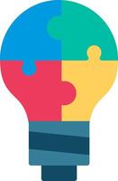 Ingenuity Flat Illustration Icon Design vector