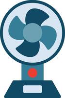 Fan Flat Illustration Icon Design vector