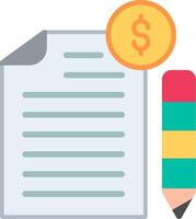 Accounting Flat Illustration Icon Design vector