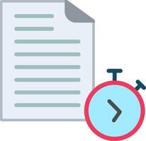 Timer Flat Illustration Icon Design vector