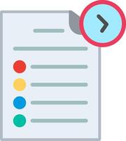 Checklist Flat Illustration Icon Design vector