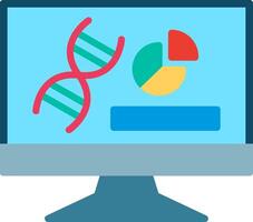 Data analytics Flat Illustration Icon Design vector