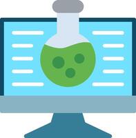 Flask Flat Illustration Icon Design vector