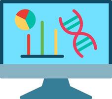 Statistics Flat Illustration Icon Design vector