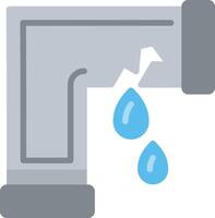 Leaking Flat Illustration Icon Design vector