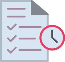 Task Flat Illustration Icon Design vector