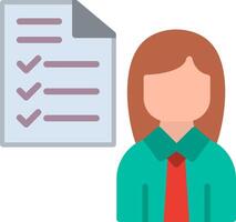 Daily tasks Flat Illustration Icon Design vector