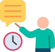 Lesson Flat Illustration Icon Design vector