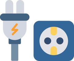 Unplug Flat Illustration Icon Design vector
