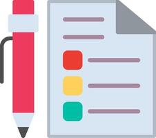 Quiz Flat Illustration Icon Design vector
