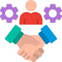 Customer Loyalty Flat Illustration Icon Design vector