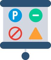 Signs Flat Illustration Icon Design vector