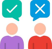 Customer Feedback Flat Illustration Icon Design vector