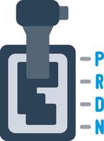 Automatic Transmission Flat Illustration Icon Design vector
