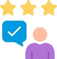Good Feedback Flat Illustration Icon Design vector