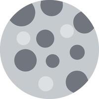 Full Moon Flat Illustration Icon Design vector