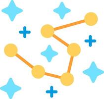 Cassiopeia Flat Illustration Icon Design vector