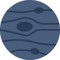 Neptune Flat Illustration Icon Design vector