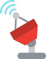 Antenna Flat Illustration Icon Design vector