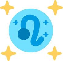 Leo Flat Illustration Icon Design vector