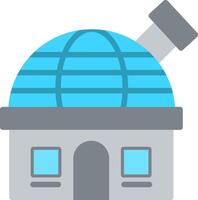 Observatory Flat Illustration Icon Design vector