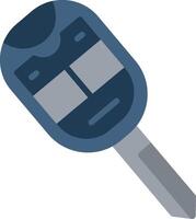 Car Key Flat Illustration Icon Design vector