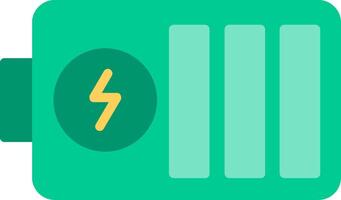 Battery Level Flat Illustration Icon Design vector