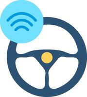 Autopilot Flat Illustration Icon Design vector