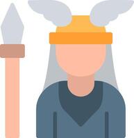 Athena Flat Illustration Icon Design vector