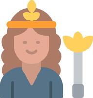 Hera Flat Illustration Icon Design vector